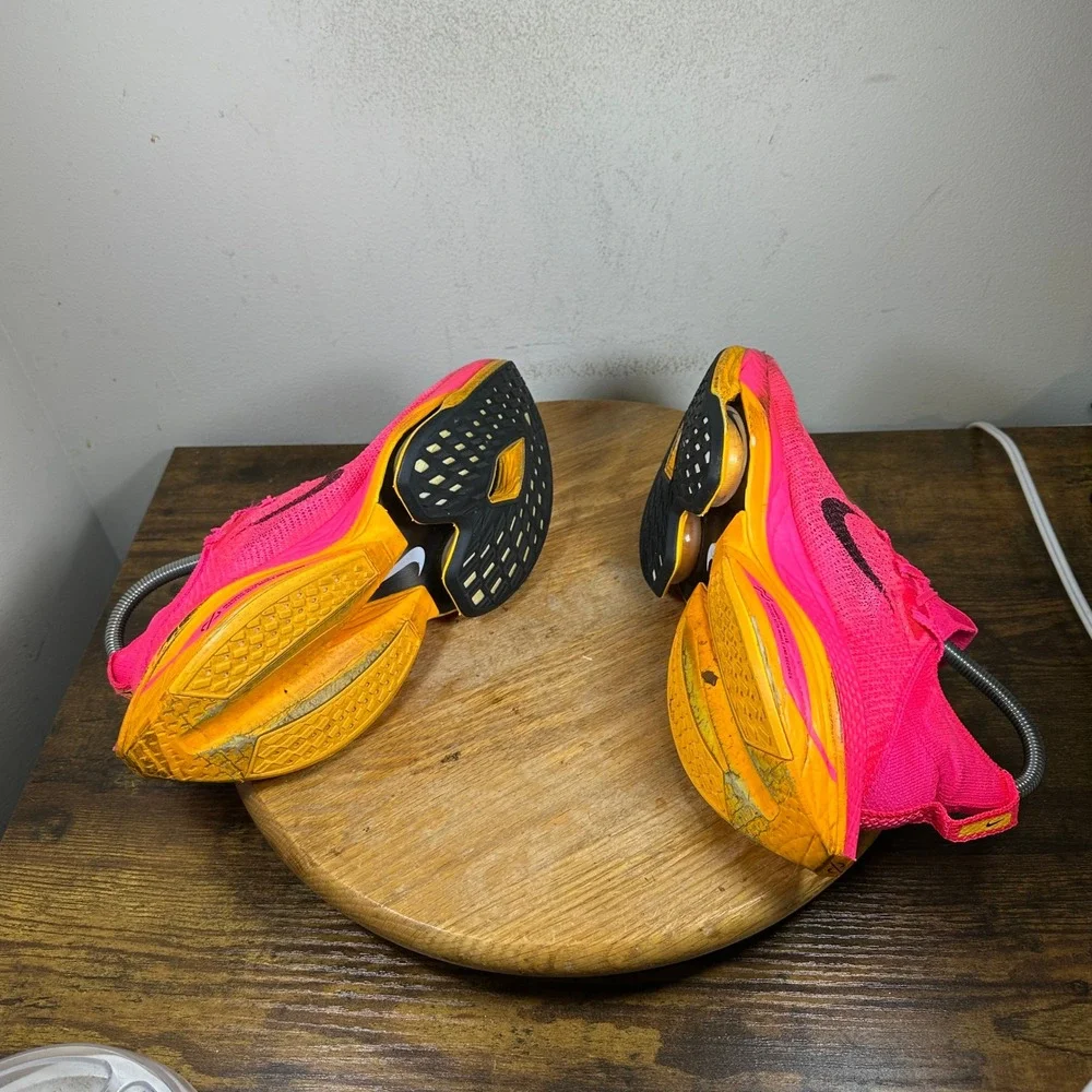 Nike Alphafly Next% 2 Women's Pink Yellow Running Shoes DN3559-600 Size 8.5